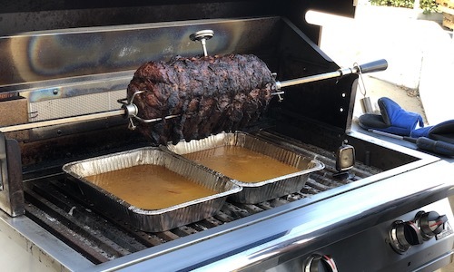 Article Holiday Recipe For Primerib Roast On A Grill Rotisserie