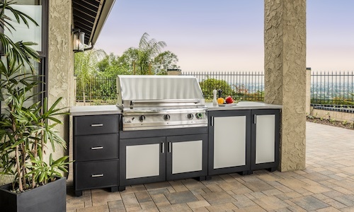 Outdoor on sale grill island